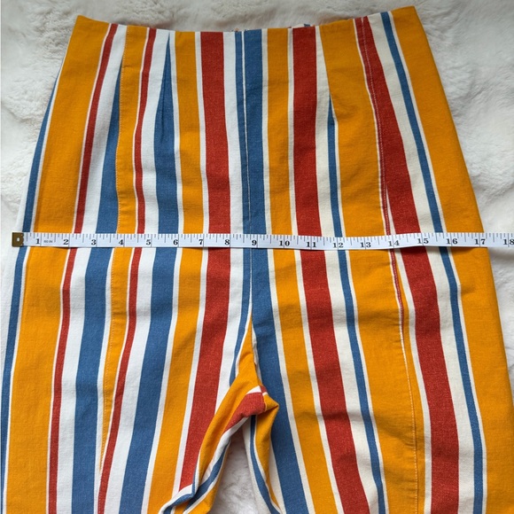 Free People Real Deal Colorful Hippie Retro Stretch Striped Flare Pants-M - Picture 15 of 15